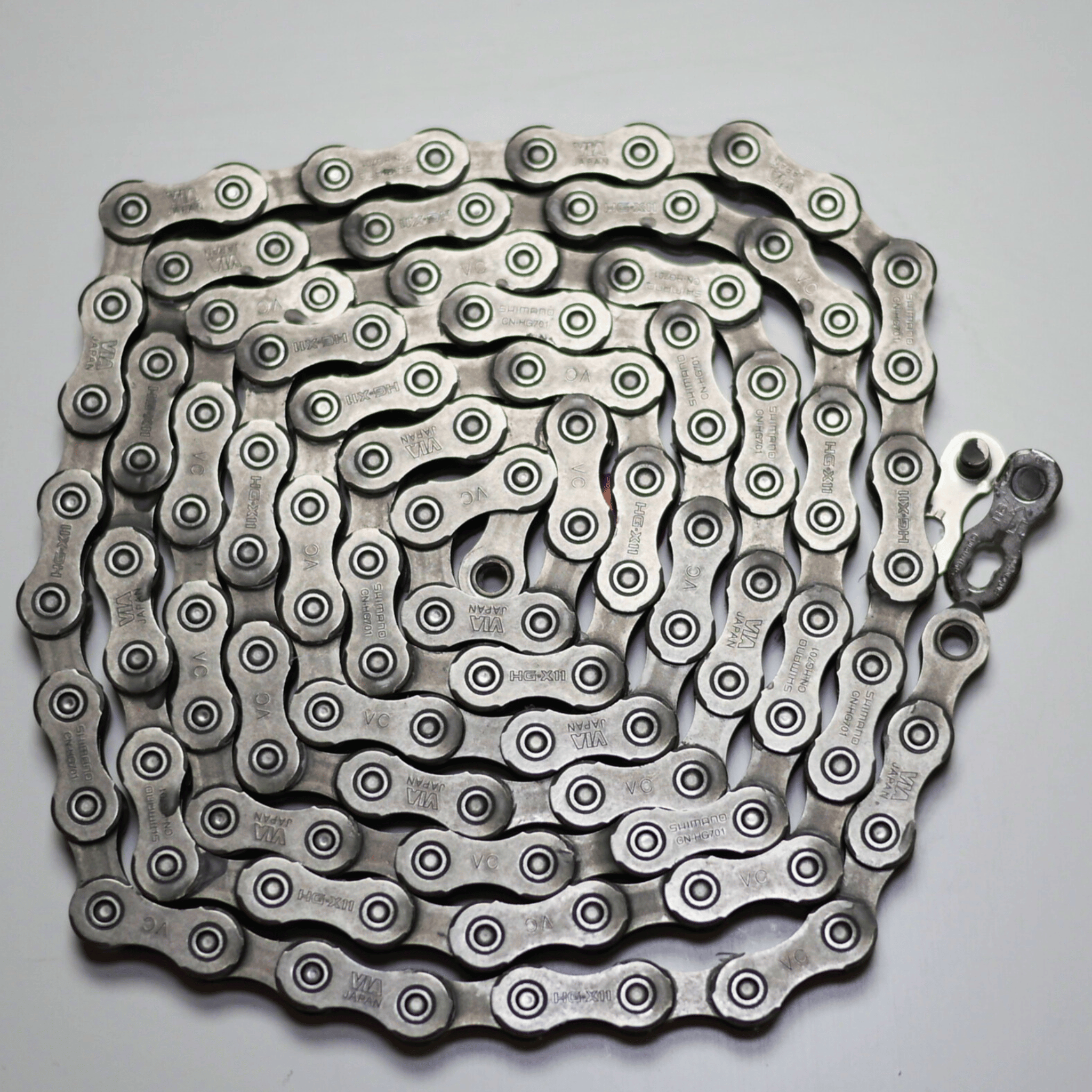 Shimano XTR M9000 Kette Shimano CN-HG901 11-Gang Kette – Für Dura-Ace 9000 & XTR M9000, Silber, 116 Glieder 11-Gang Dura-Ace XTR Rennrad Mountainbike Silber